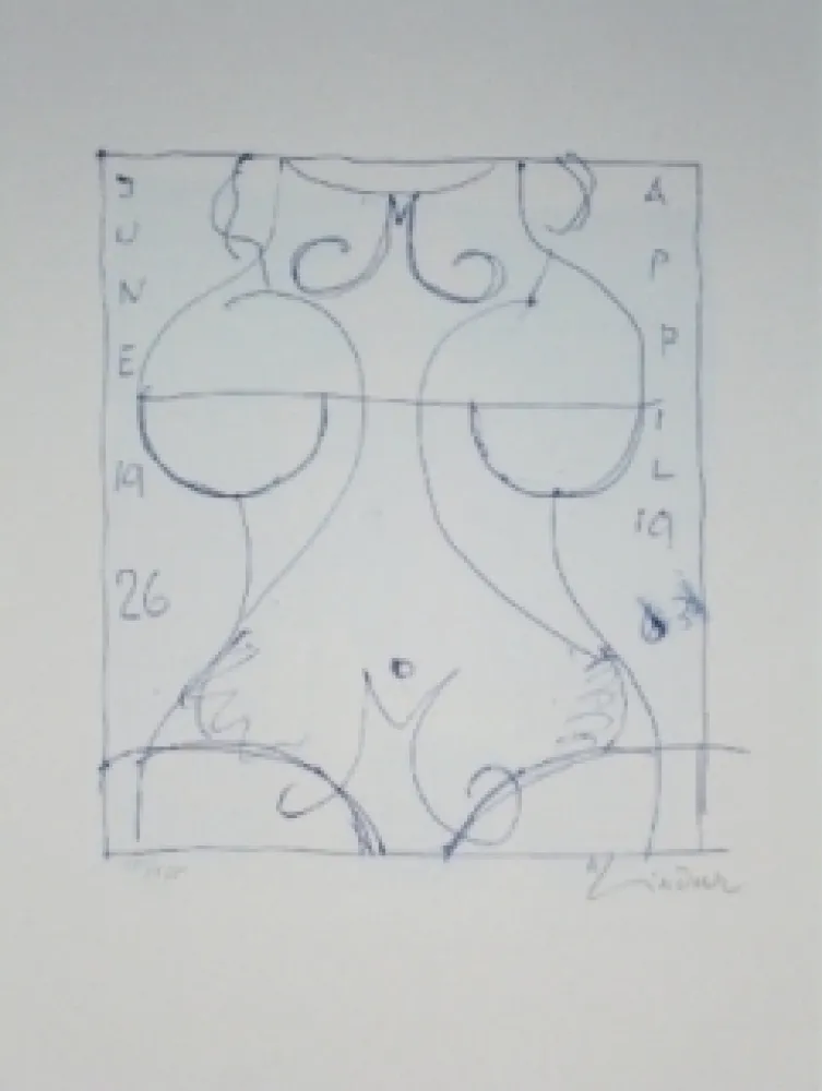 リトグラフ Lindner - Marylin was here 17