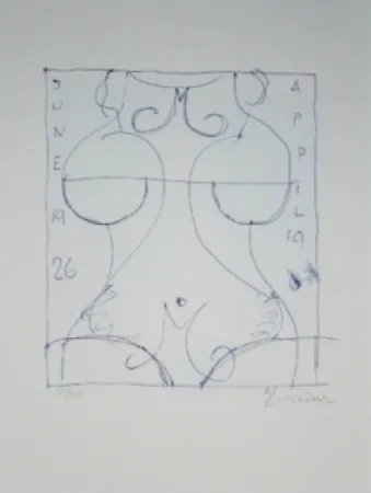 リトグラフ Lindner - Marylin was here 17