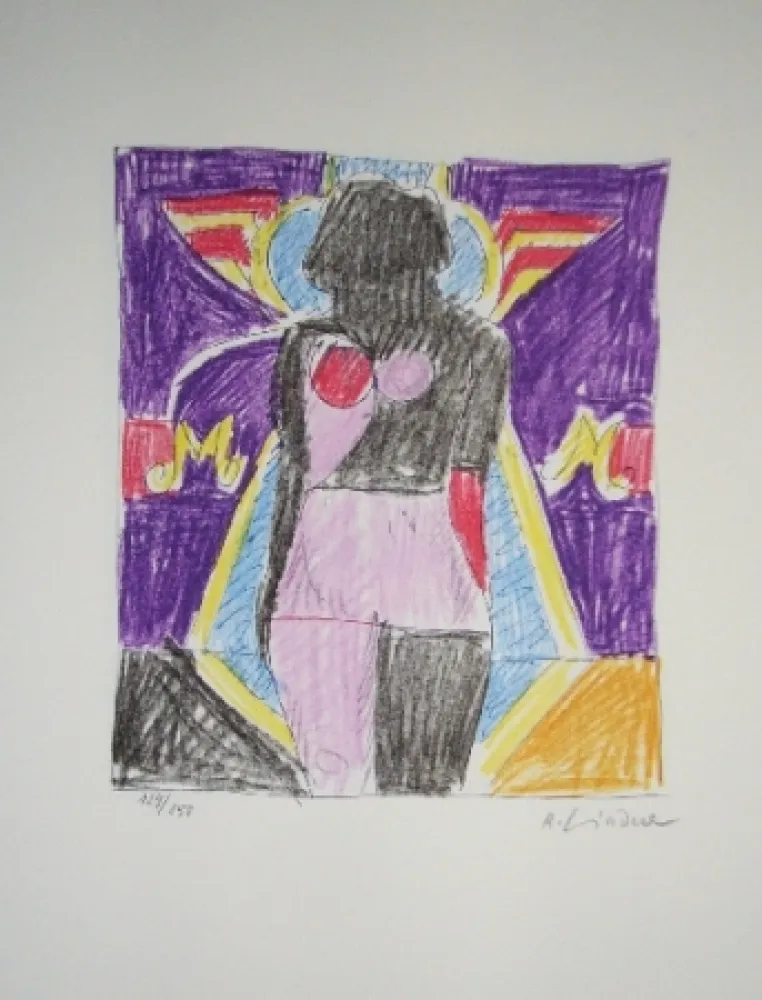 リトグラフ Lindner - Marylin was here 4