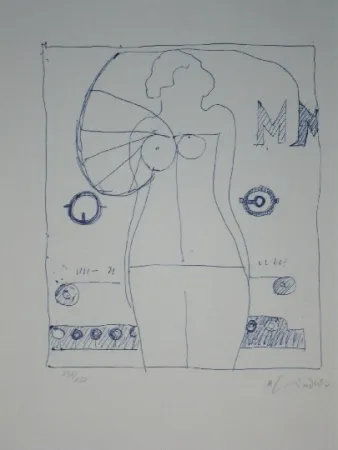 リトグラフ Lindner - Marylin was here 9