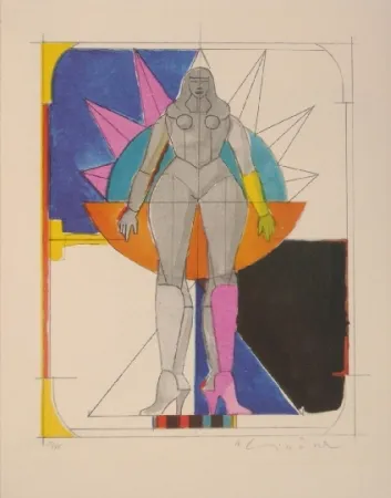 リトグラフ Lindner -  Untitled I 