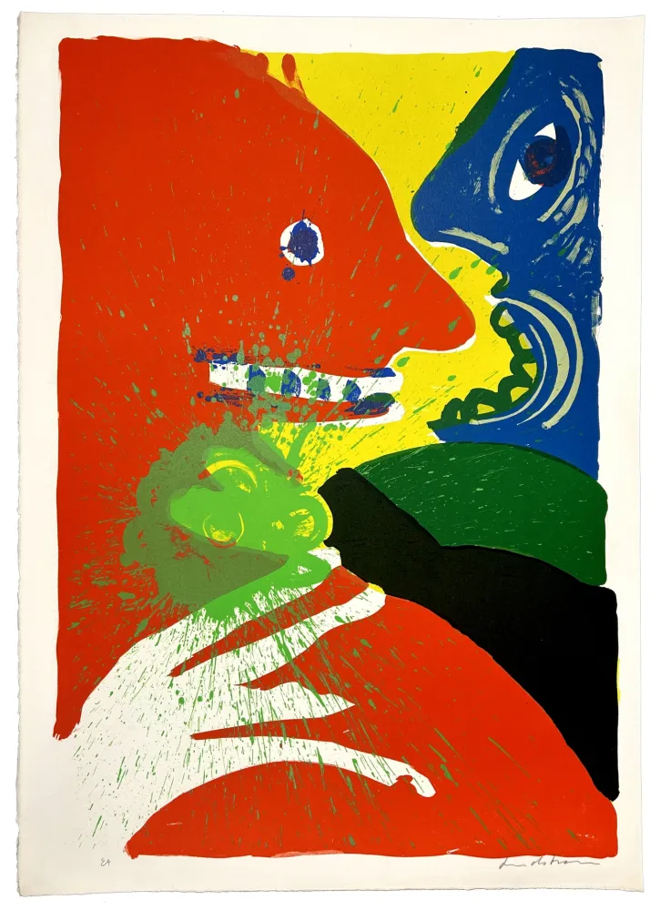 リトグラフ Lindstrom - Fleurs de l'amitié