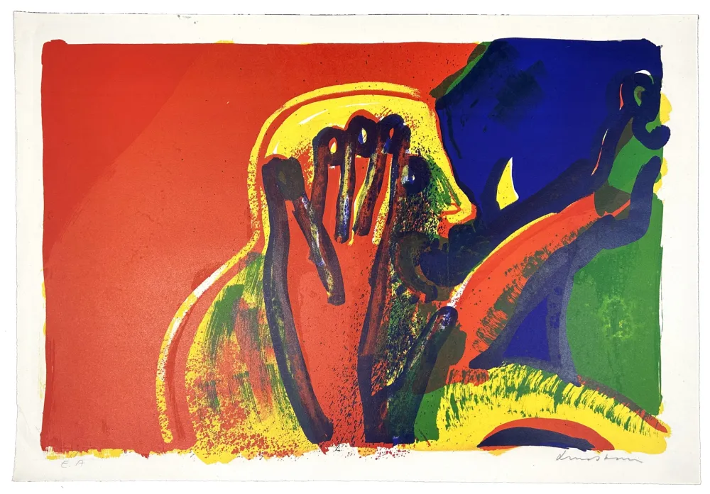 リトグラフ Lindstrom - Le Cri