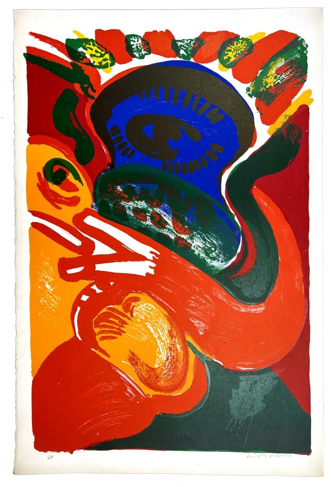 リトグラフ Lindstrom - Oeil Bleue