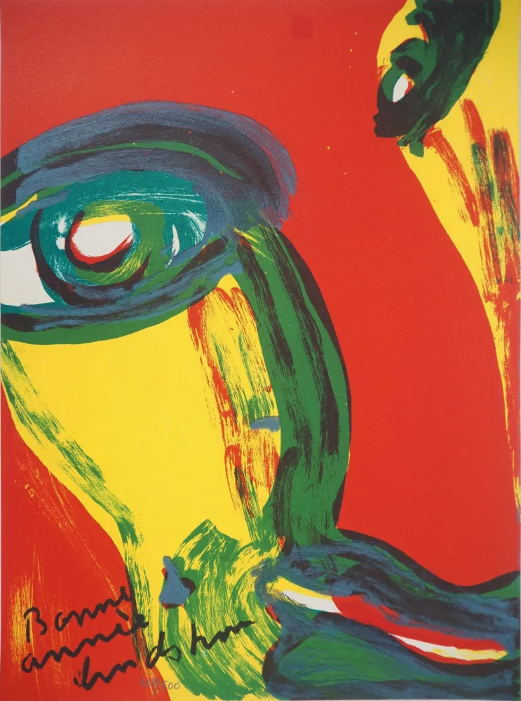 リトグラフ Lindstrom - Portrait fauve