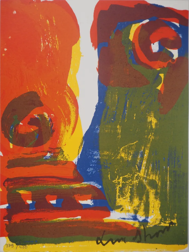 リトグラフ Lindstrom - Visage de l'ancêtre