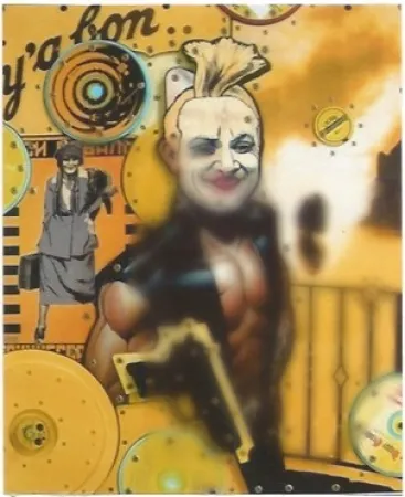 リトグラフ Liot - Atoportrait jaune