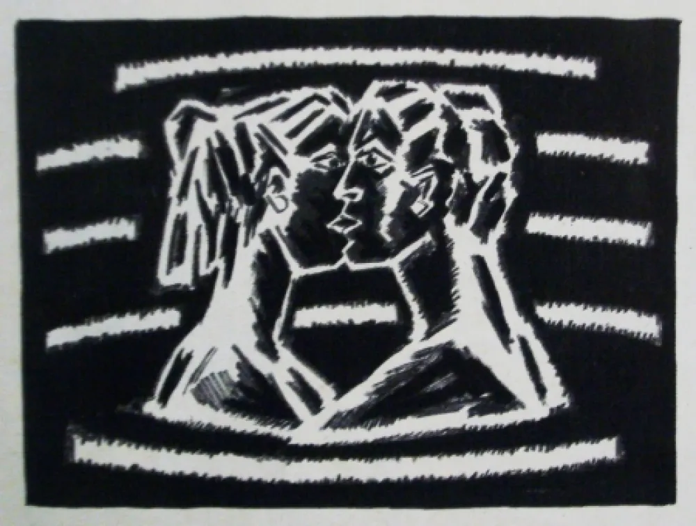 リトグラフ Llimos - Bes a l'aigua