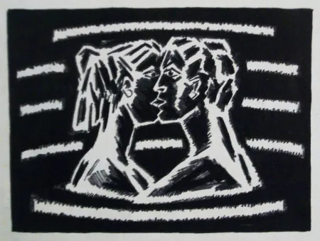 リトグラフ Llimos - Bes a l'aigua