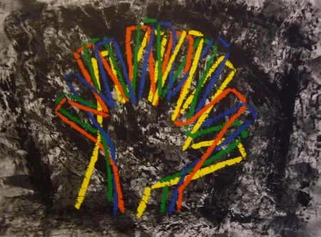 リトグラフ Llimos - Sans titre