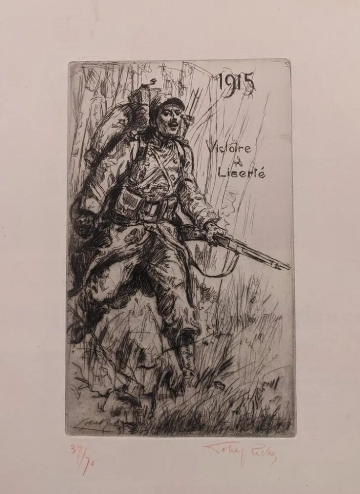 彫版 Lobel-Riche - Victoire et Liberté