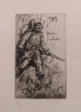 彫版 Lobel-Riche - Victoire et Liberté