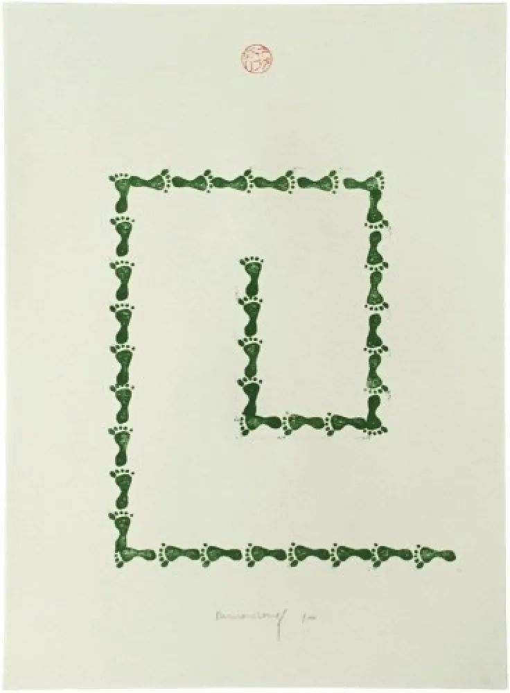 リトグラフ Long - Untitled (from Artists Against Torture portfolio)