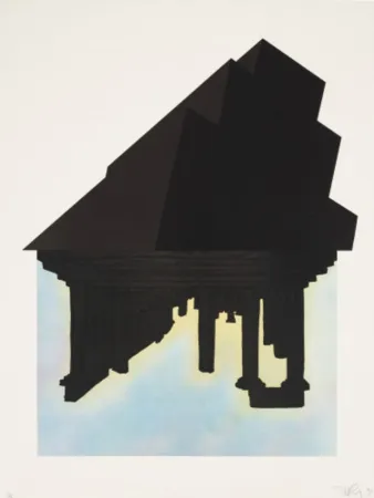 リトグラフ Longo - Black Palms