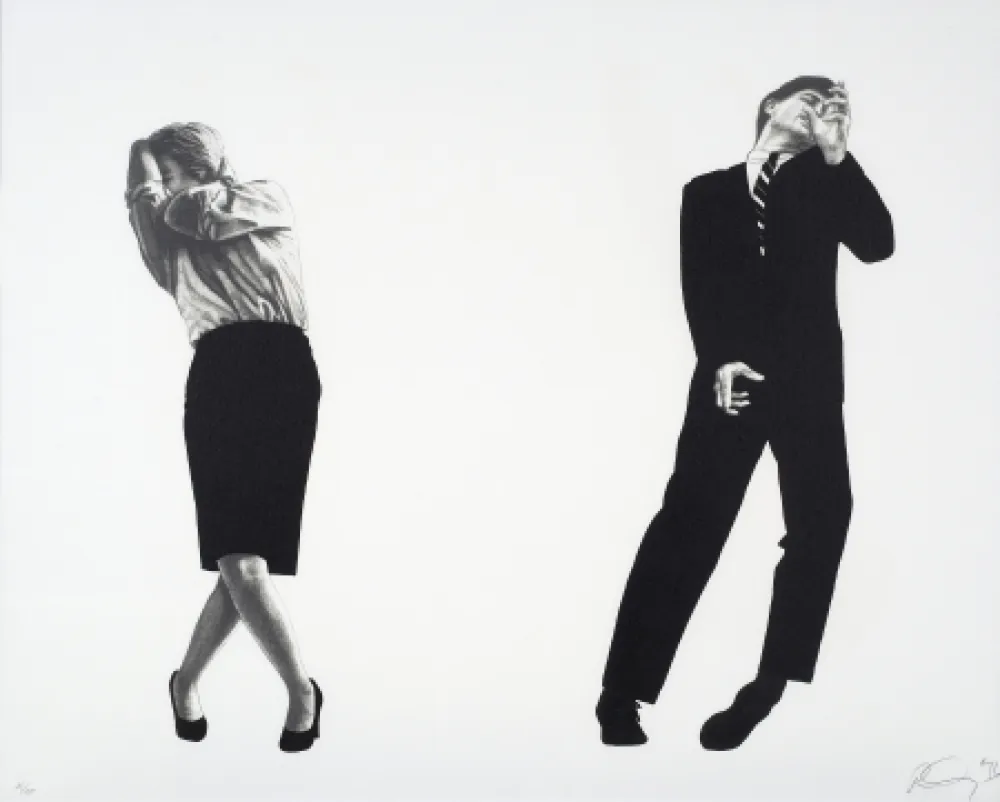 リトグラフ Longo - Men in the Cities