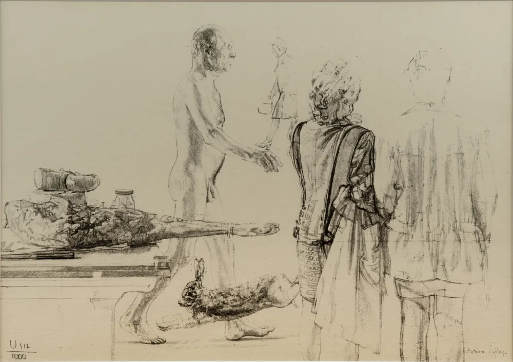 リトグラフ López Garcia - Fábula