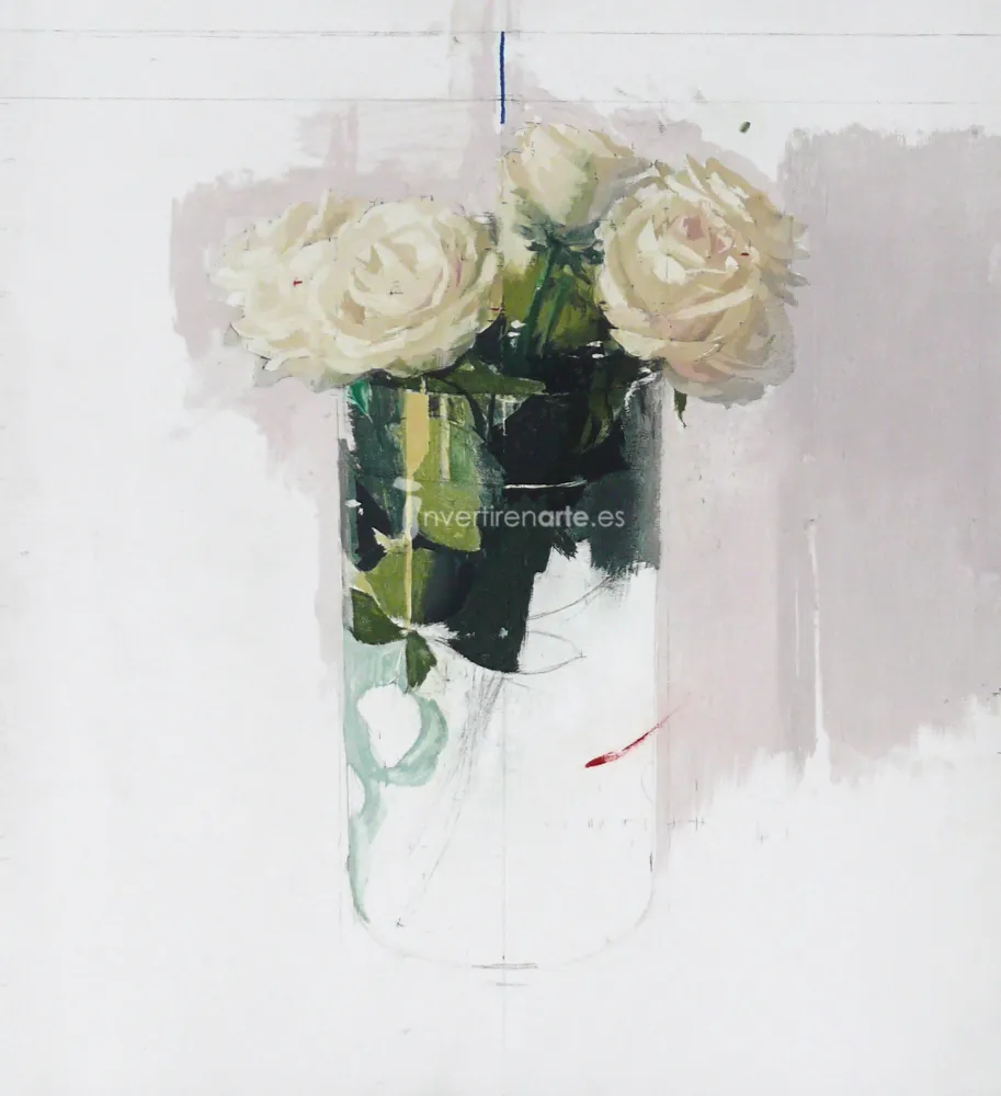 エッチング López Garcia - Rosas de Ávila I