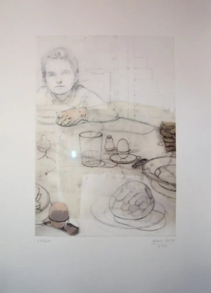 エッチング Lopez - La cena