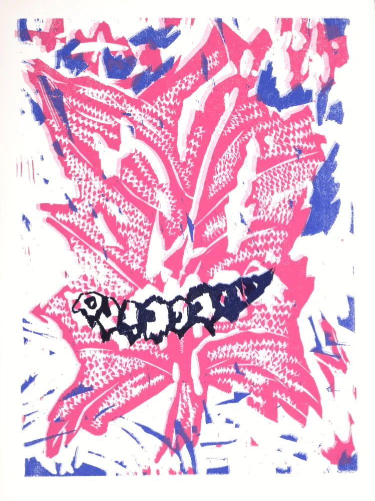 木版 Lorjou - La Chenille, 1965