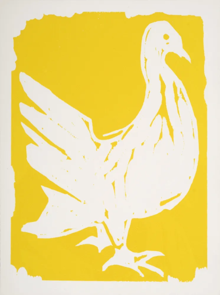 木版 Lorjou - La Colombe, 1965