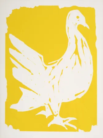 木版 Lorjou - La Colombe, 1965