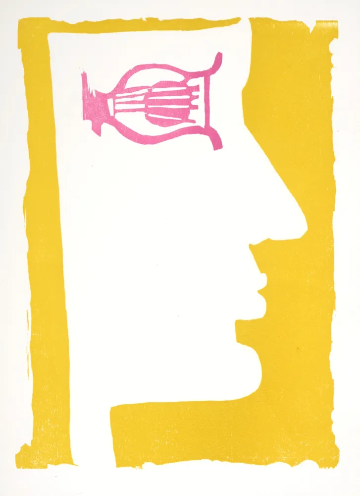 木版 Lorjou - Orphée, 1965