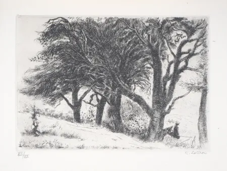 彫版 Lotiron - Normandie, les poiriers