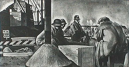 リトグラフ Lozowick - Dead End