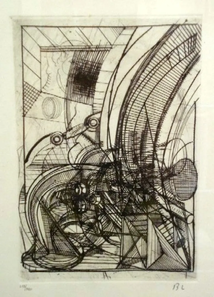 エッチング Luginbühl - Kleiner Stengel (Plan für Stengel)