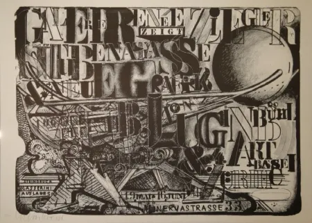 リトグラフ Luginbühl - Stubenatlasse