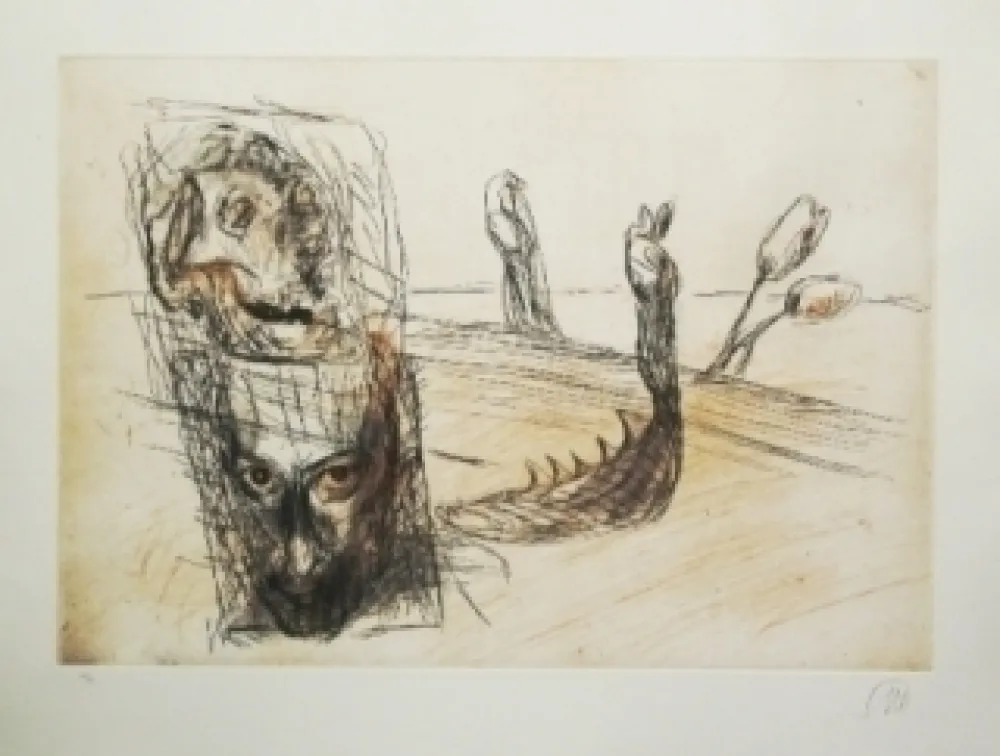 彫版 Lüpertz - Vanitas 1