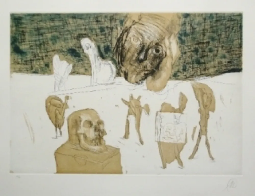 彫版 Lüpertz - Vanitas 4