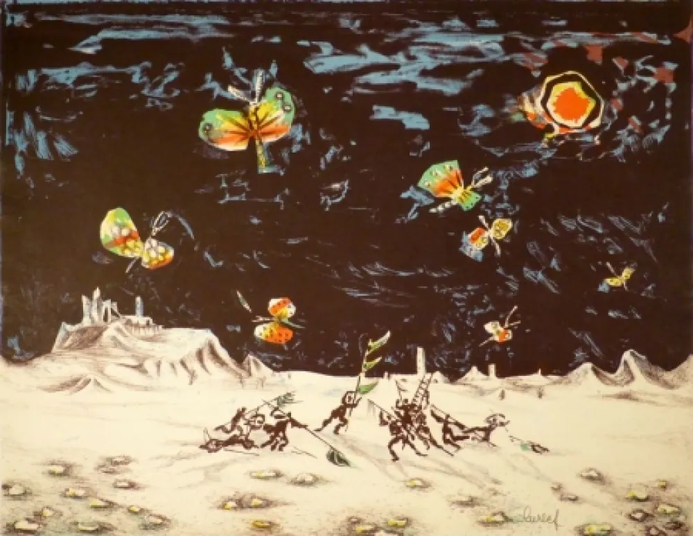 リトグラフ Lurcat - (Krieg und Frieden)