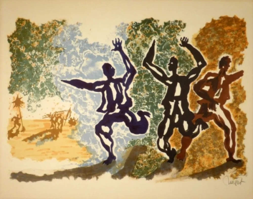 リトグラフ Lurcat - Panique