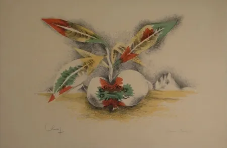 リトグラフ Lurcat - Sang et Vie