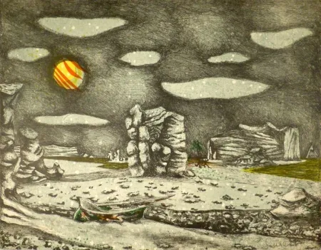 リトグラフ Lurcat - Sant Angelo d’Ischia