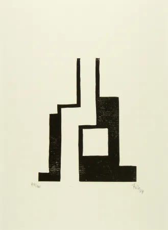 木版 Maatsch - Ohne Titel (No Title)