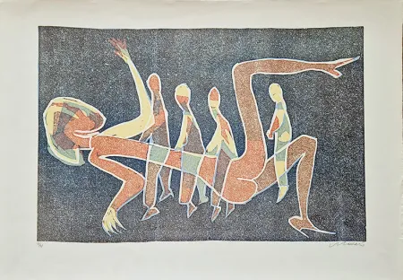 リノリウム彫版 Maccari - Composizione