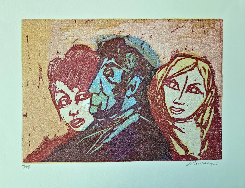 リノリウム彫版 Maccari - Vivo di volata III