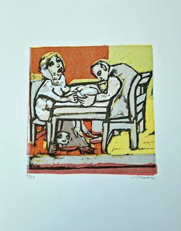 リノリウム彫版 Maccari - Vivo di volata VI