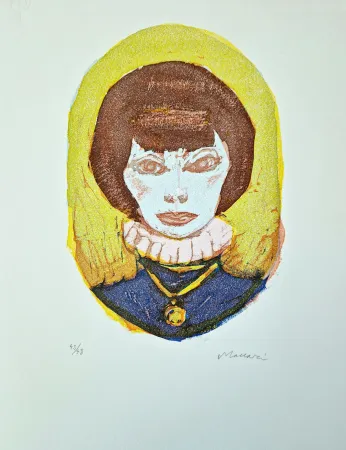 リノリウム彫版 Maccari - Vivo di volata VII