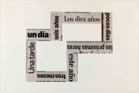 リトグラフ Macchi - Las Horas