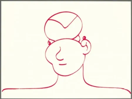 リトグラフ Macías - Rojo 3