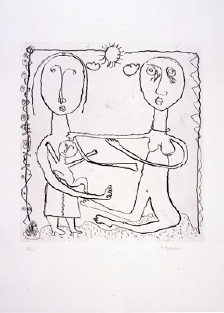 エッチング Macréau - Sans titre