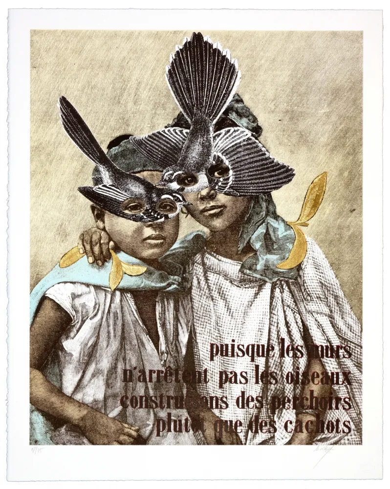 リトグラフ Madame - Puisque les murs