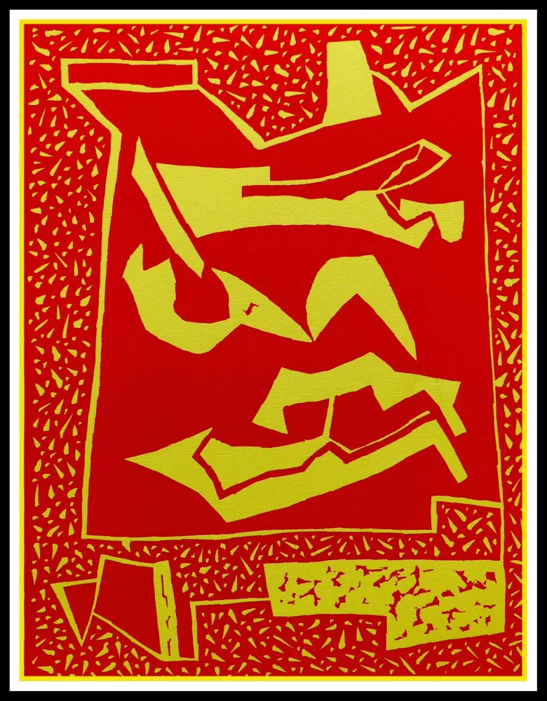 木版 Magnelli - COMPOSITION