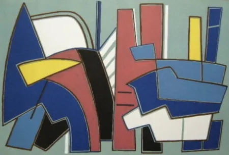 リトグラフ Magnelli - Composition