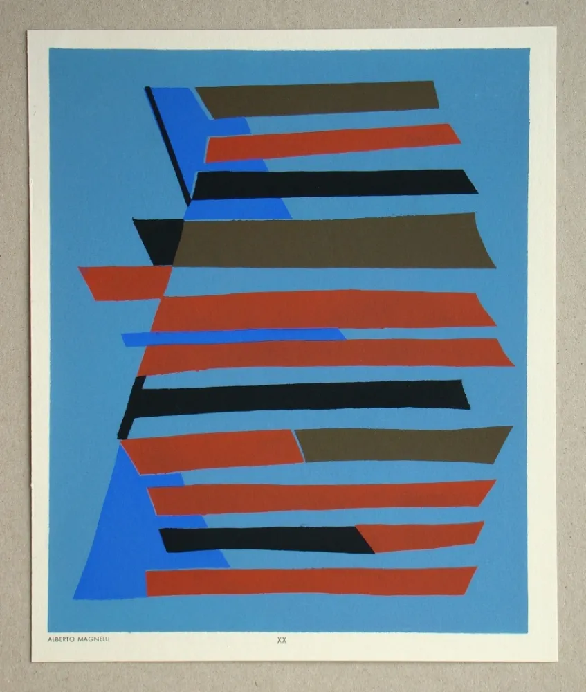 ステンシル Magnelli - Composition abstrait