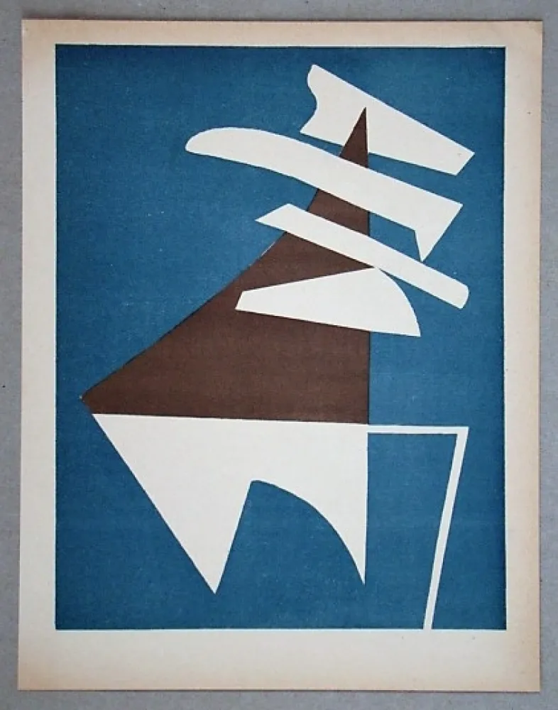 リトグラフ Magnelli - Composition pour XXe Siècle