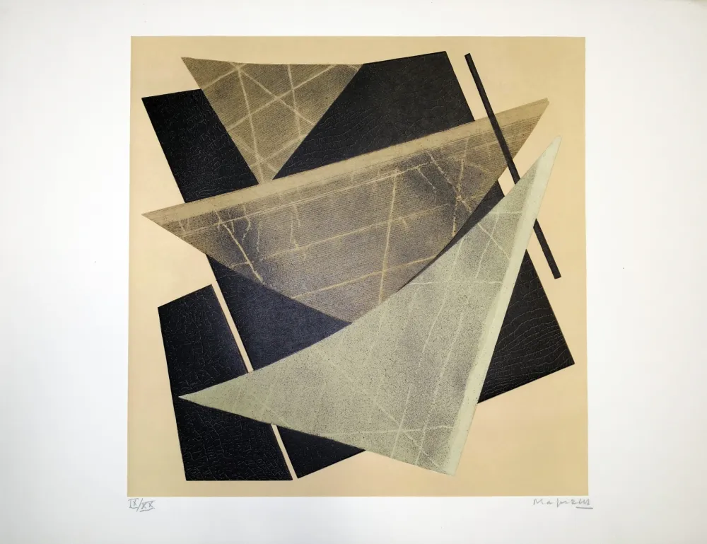 リトグラフ Magnelli - Composizione 1